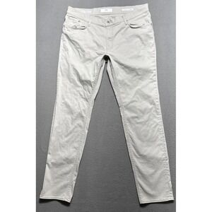 Brax Chuck Hi Flex Pants Mens Sz 40x34 (36x32) Ivory Modern Fit Chino Minimalist